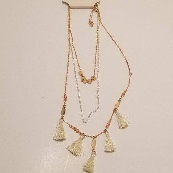 Short Layered Necklace with Tassels - A New Day - Picture 1 of 2